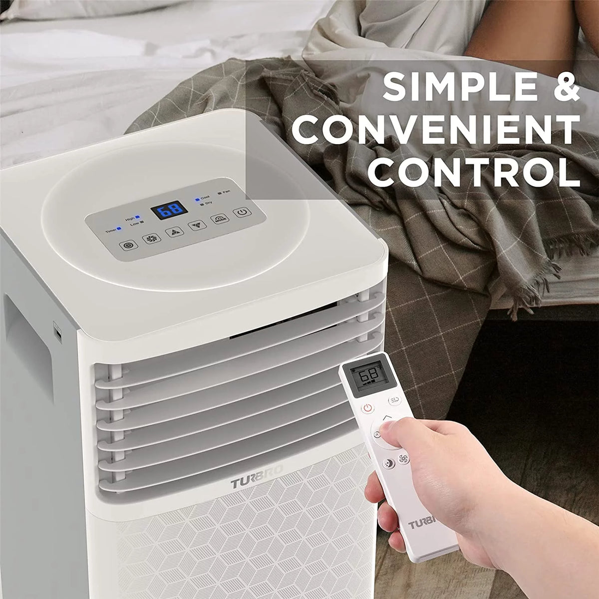 8,000 BTU Portable Air Conditioner, Dehumidifier and Fan T465