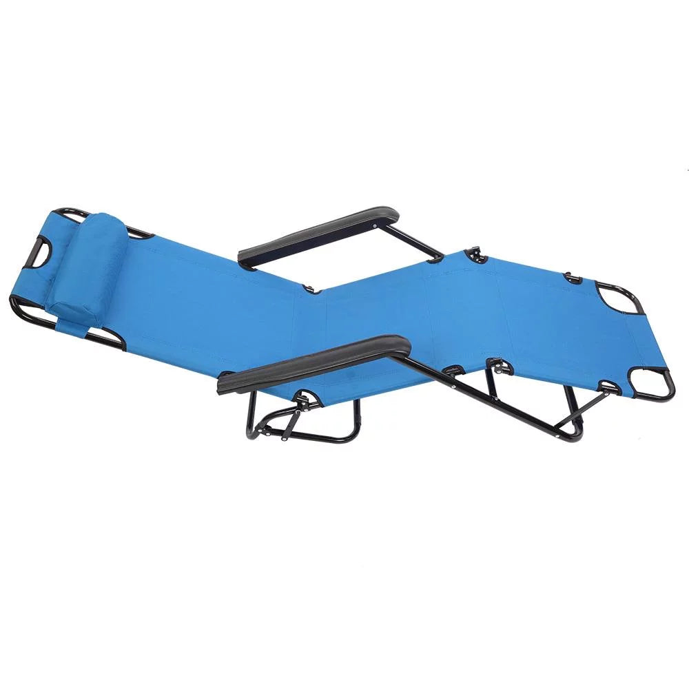 Folding Lounge Chaise Recliner Portable Chair B70688