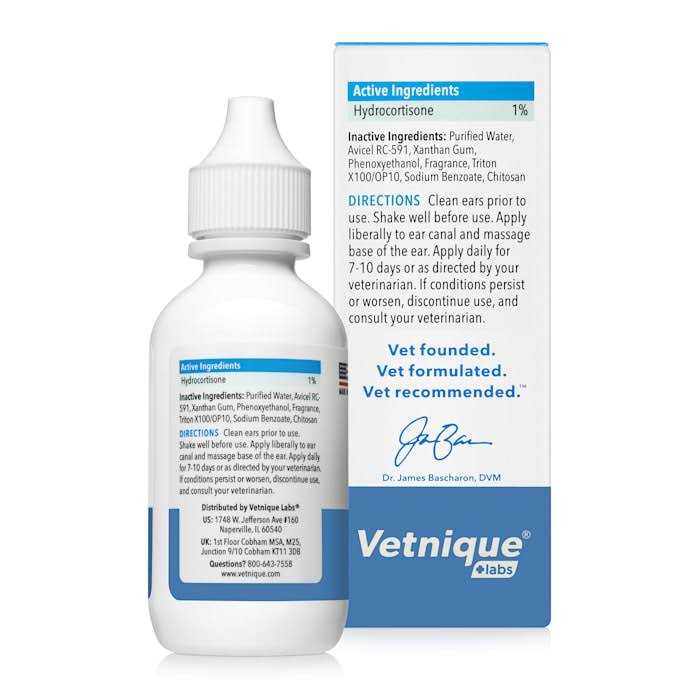 Medicated Ear Drops for Dogs & Cats with Hydrocortisone K699