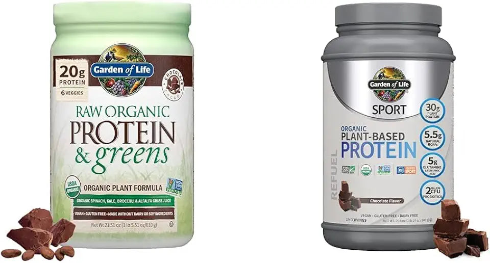 Chocolate Organic Vegan Protein Powder 22 Ounce B636