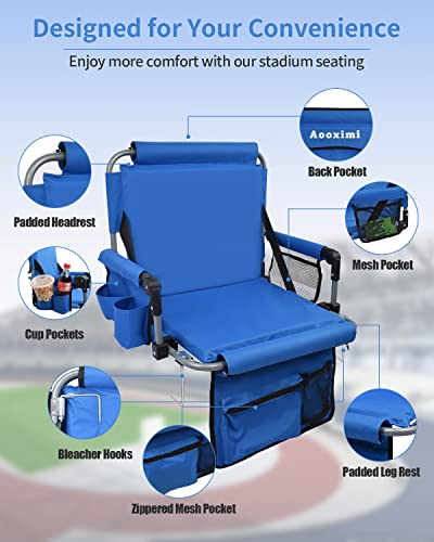 Stadium Seat with Back Support and Cup Holders K393172