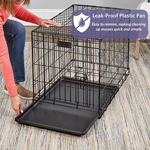 Single & Double Door Dog Crate with Leak-Proof Pan X759719