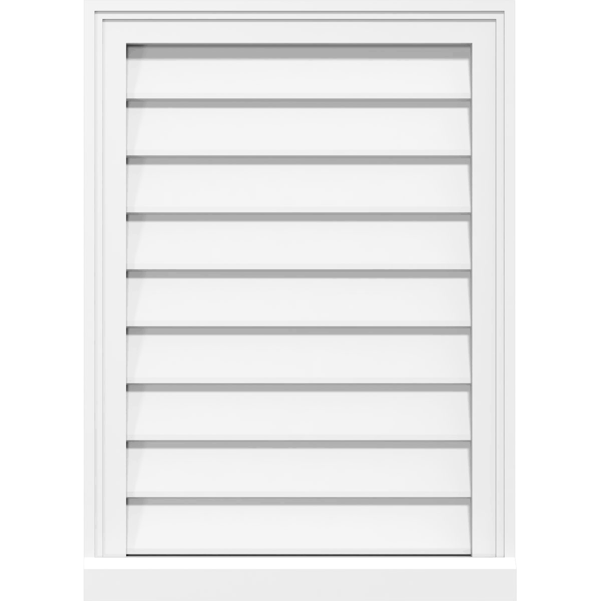 PVC Vertical Surface Mount Gable Vent E392089