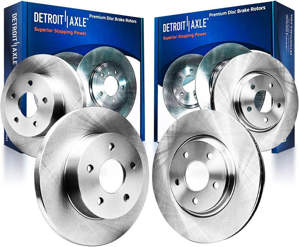 Front and Rear Disc Brake Rotors 4pc Set O534