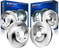 Front and Rear Disc Brake Rotors 4pc Set O534