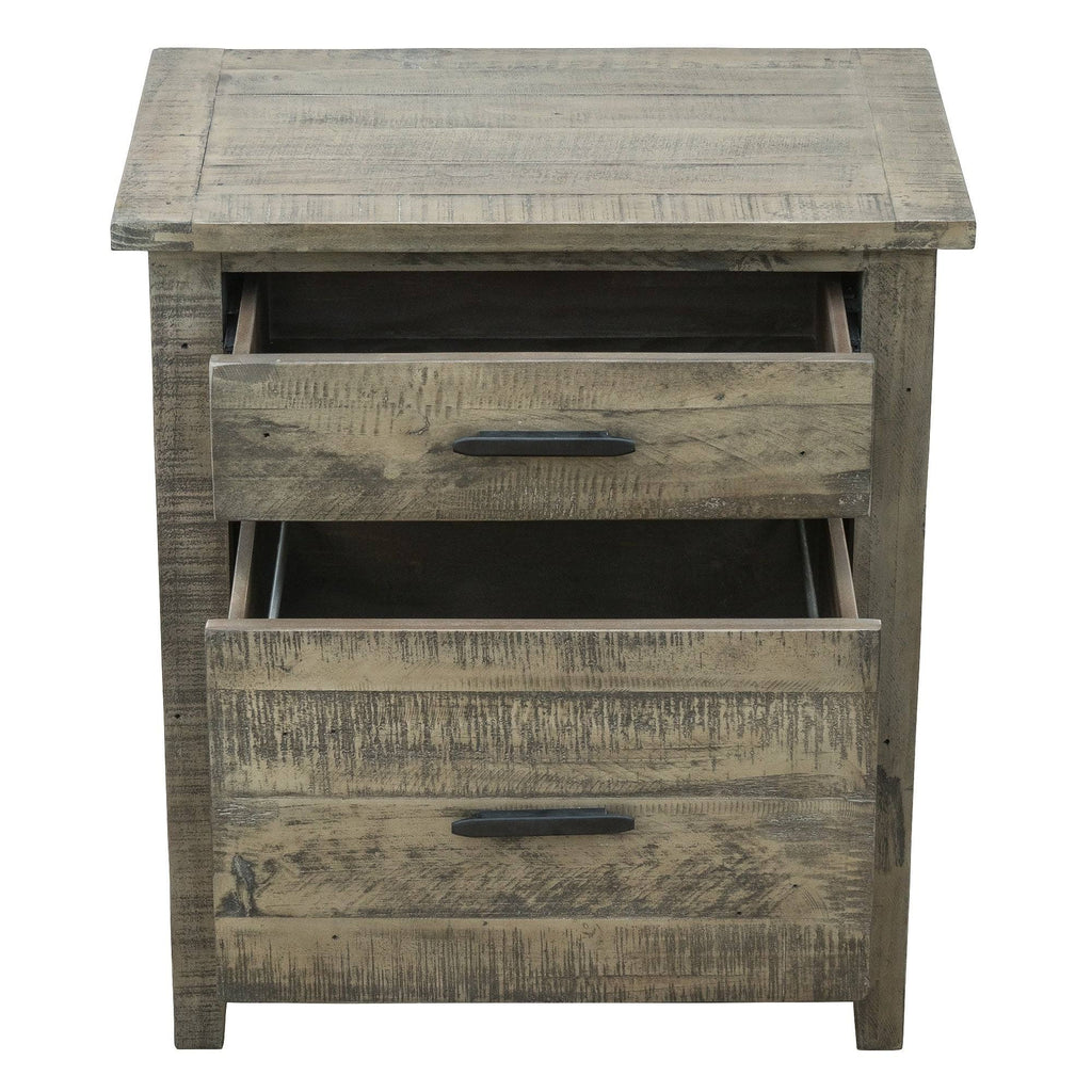 Reclaimed Wood Filing Cabinet with Two Drawers S916735