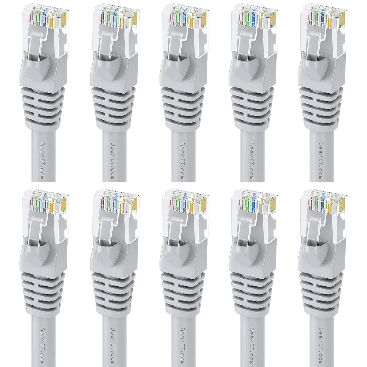 Cat 6 Ethernet Cable 6 ft 10-Pack Black U778