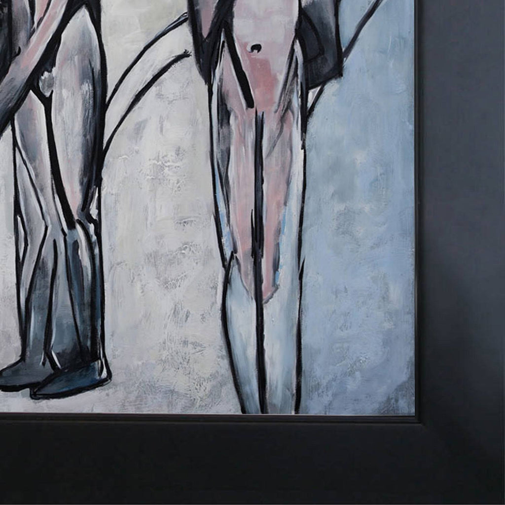 Hand Painted Framed Oil Reproduction on Canvas T454