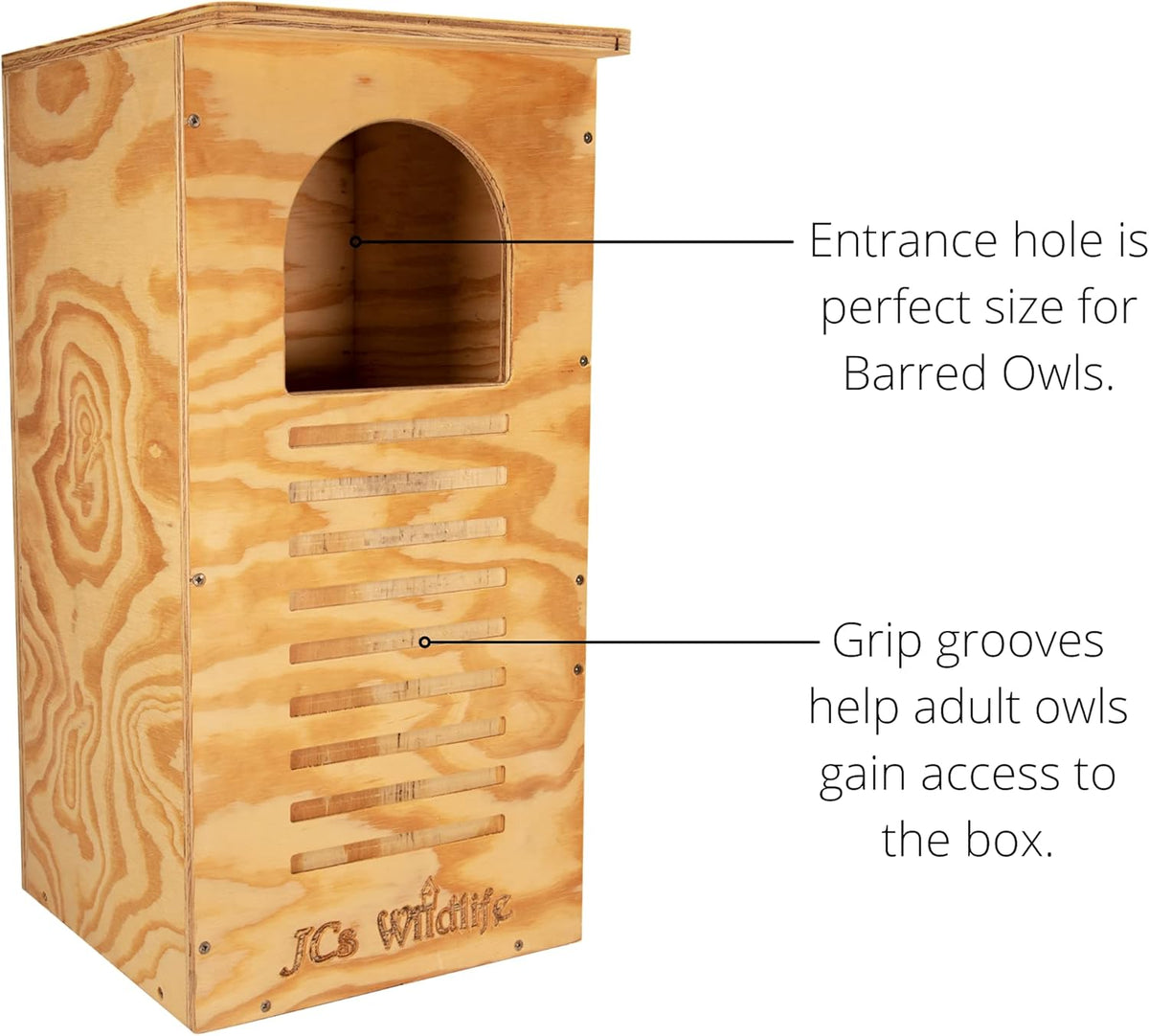 Barred Owl Nesting Box Treated Plywood L39031