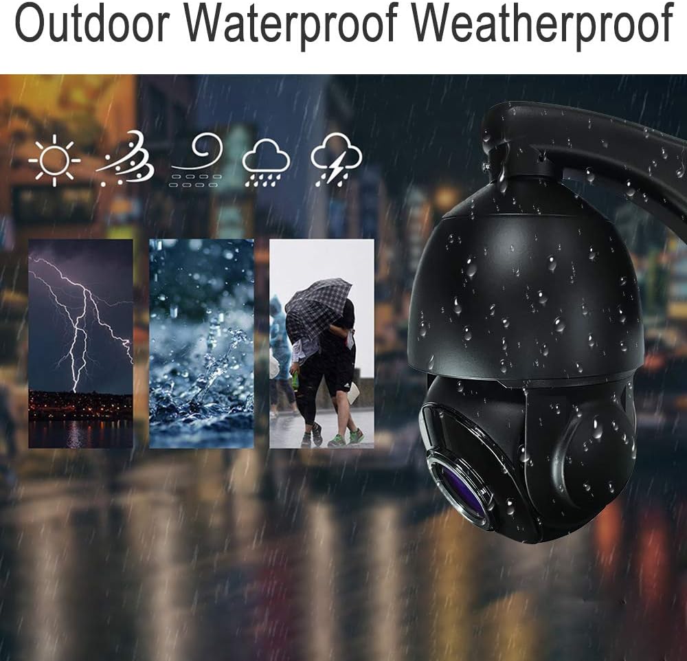 Outdoor 5MP Wireless WiFi PTZ Security Camera M640