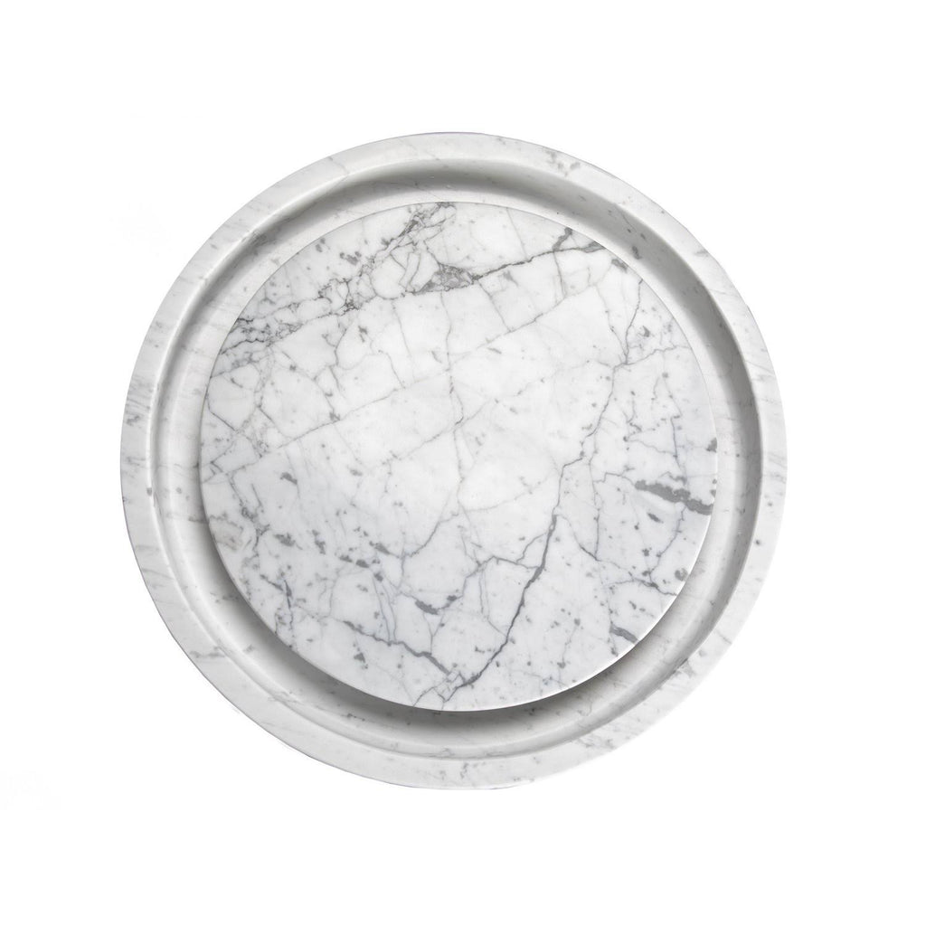 Round Carrara Marble Sink G105716