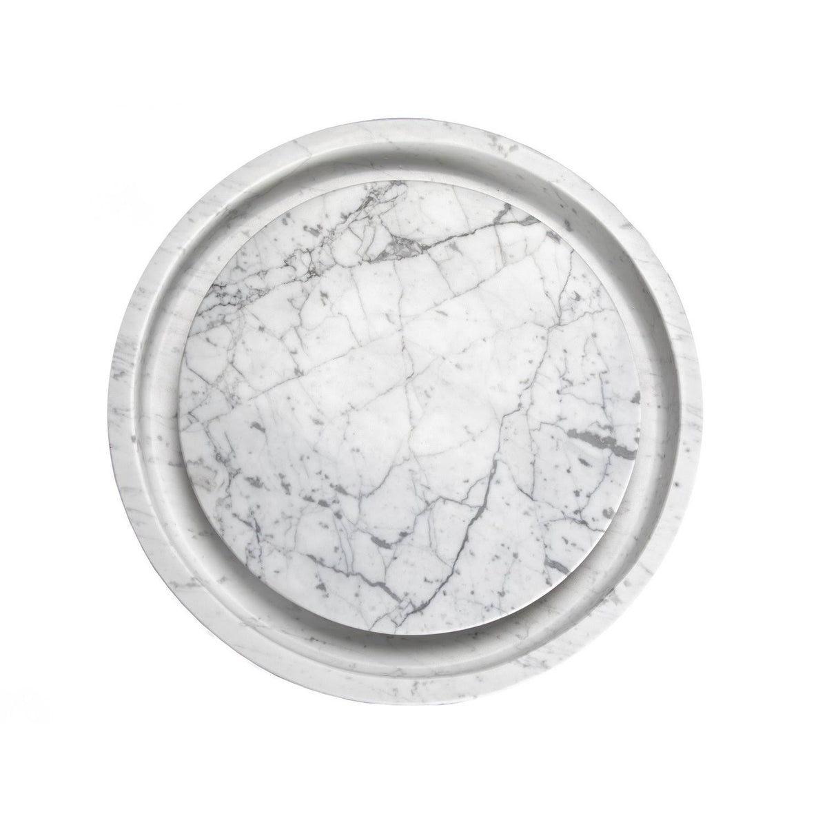 Round Carrara Marble Sink G105716