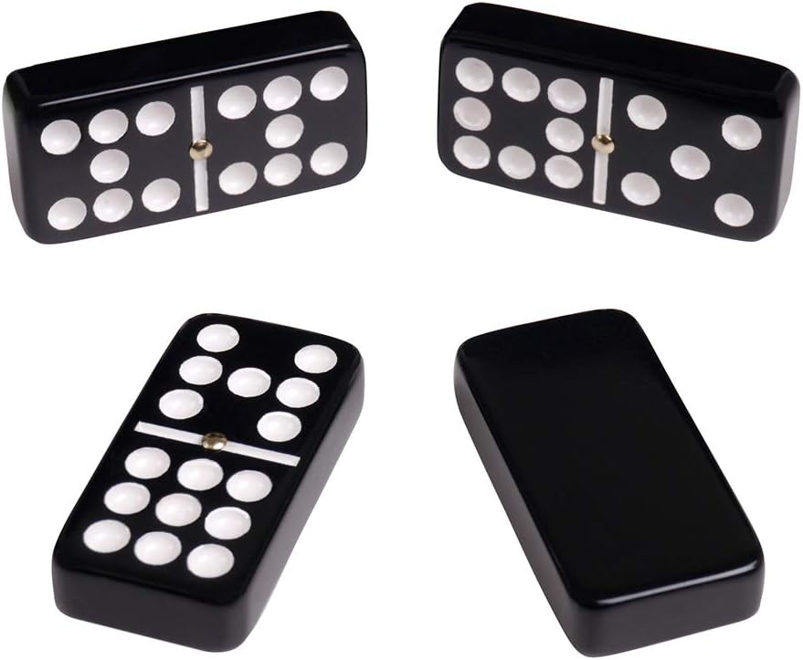 Black Double 9 Domino Set S30016