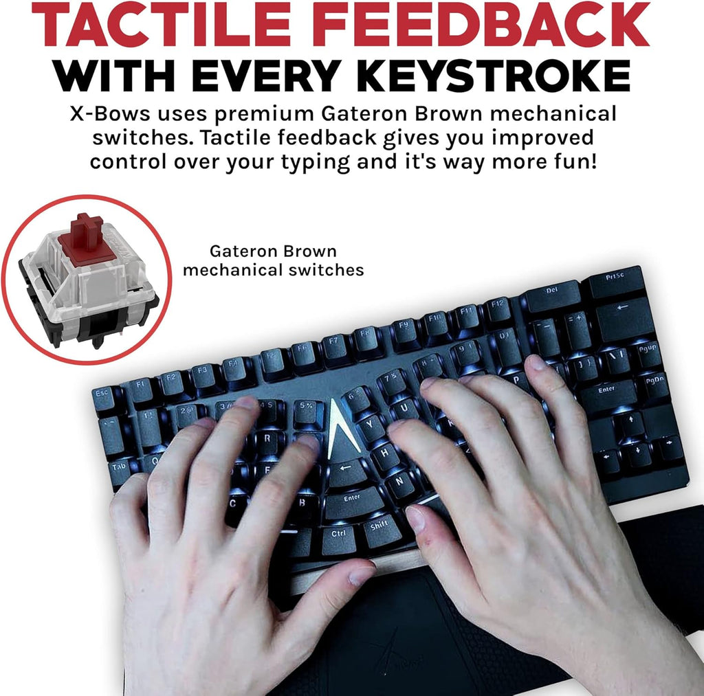 Black Ergonomic Mechanical Keyboard Y71445
