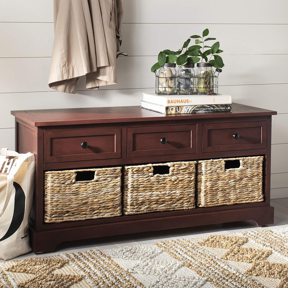 Red 3-Drawer Storage Unit H955