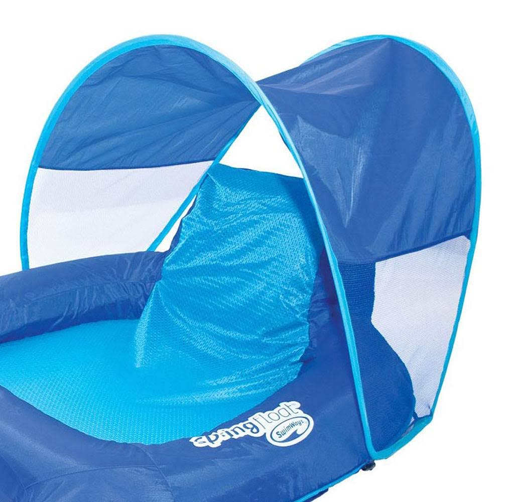 Blue Pool Lounge Chair with Sun Canopy 3 Pack R890816