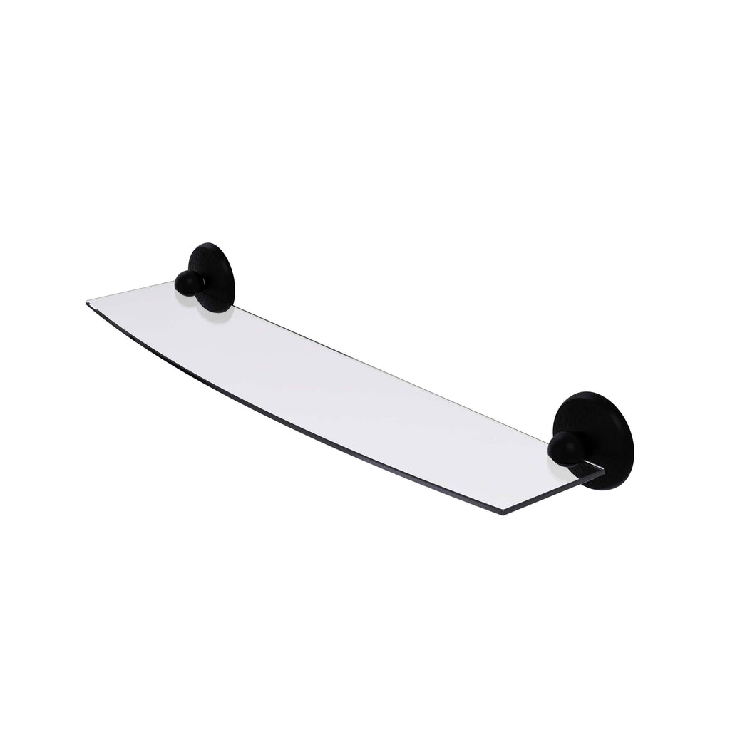 24 inch Glass Shelf Matte Black D804
