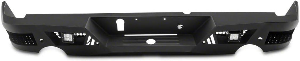 Textured Black Rear Bumper with LED Spot Lights N652