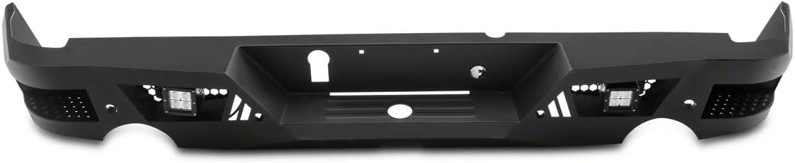 Textured Black Rear Bumper with LED Spot Lights N652
