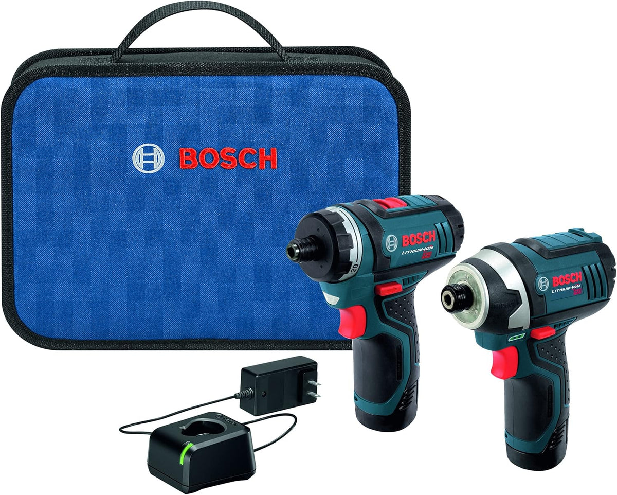 12V Max 2-Tool Combo Kit with 2 Batteries, Charger and Case E308