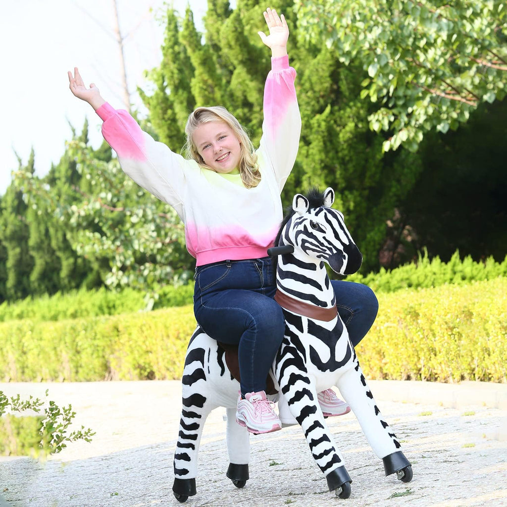 Kids Ride on Zebra Plush Riding Toy F995494