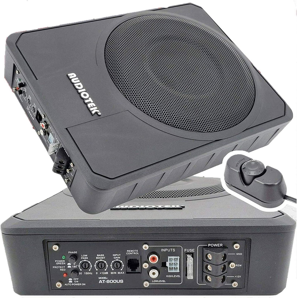 10 Inches 400 Watts Peak Power 200 Watts RMS Under-Seat Car Sub-woofer Y57982