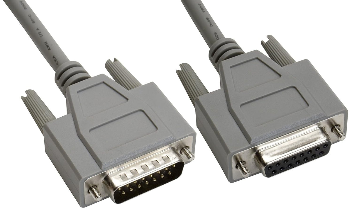 15-Pin DB15 Shielded Male/Female D-Sub Cable Z491562