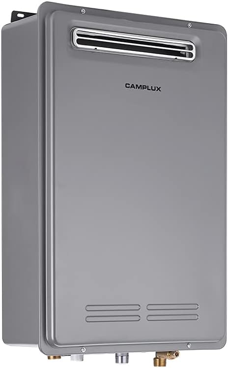 Tankless Propane Gas Hot Water Heater 6.86 GPM Gray I207