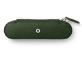 Olive Green Zipper Pen Case for Two R927