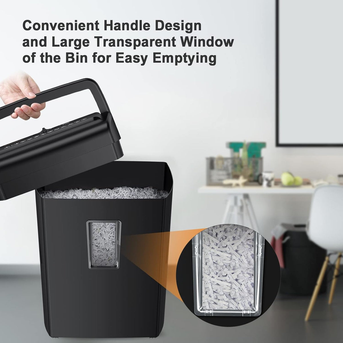 10-Sheet Cross-Cut Paper Shredder with 5.5 Gallons Basket J949768