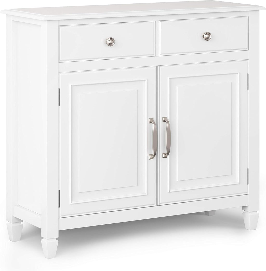 Solid Wood 40 inch Wide Storage Cabinet with 2 Drawers and 2 Doors H650