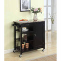 Black Kitchen Island Cart S198