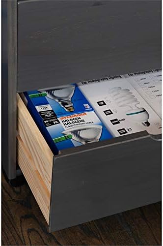 Gray Eight Drawer Wood Rolling Storage Cart R750852