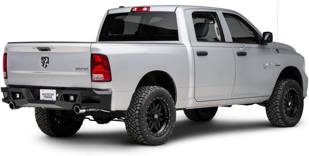 Textured Black Rear Bumper with LED Spot Lights N652