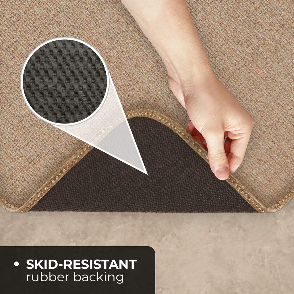 Skid-Resistant Carpet Runner Pebble Beige 24 Feet X 27 Inches L4322