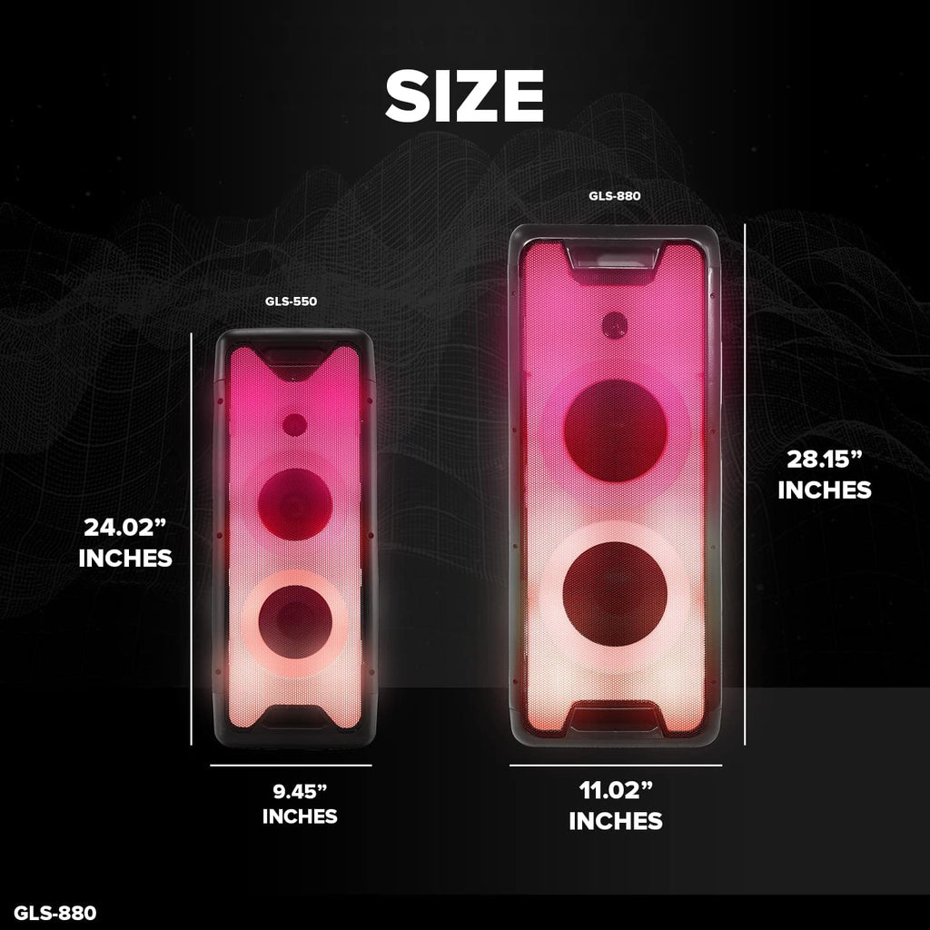 28 Inch Portable Wireless Rechargeable Bluetooth Party Speaker M47715