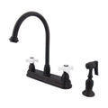 Two Handle Kitchen Faucet Oil Rubbed Bronze B1037