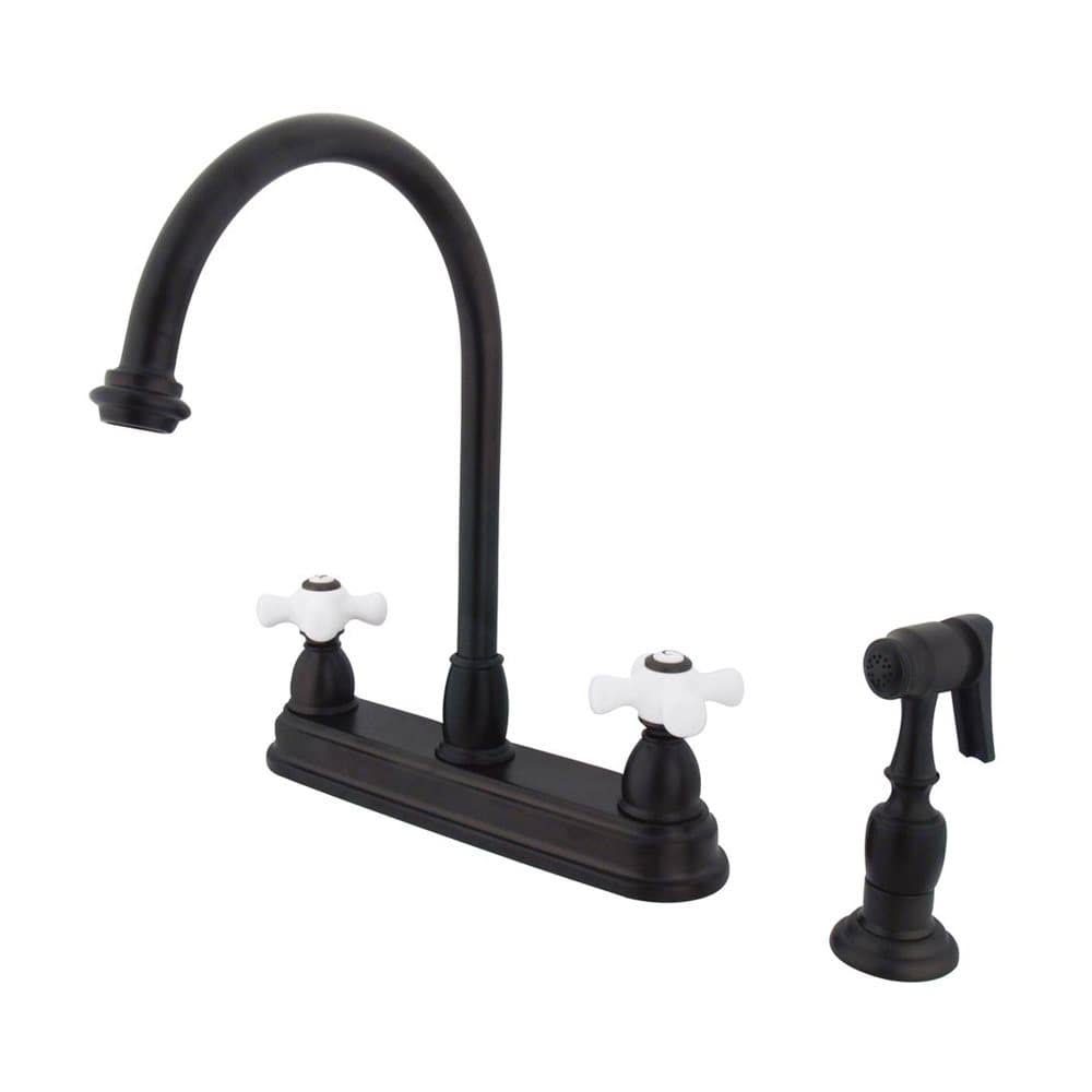 Two Handle Kitchen Faucet Oil Rubbed Bronze B1037