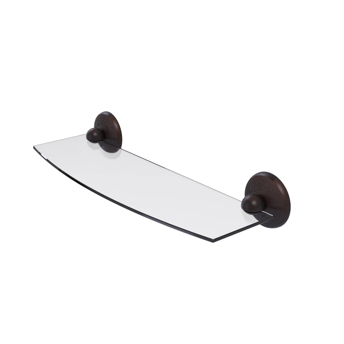 24 inch Glass Shelf Matte Black D804