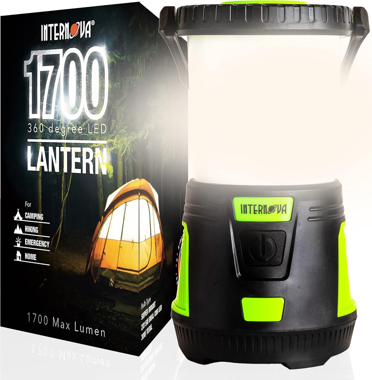 LED Camping Lantern, Dimmable, Pack of 2 Z433
