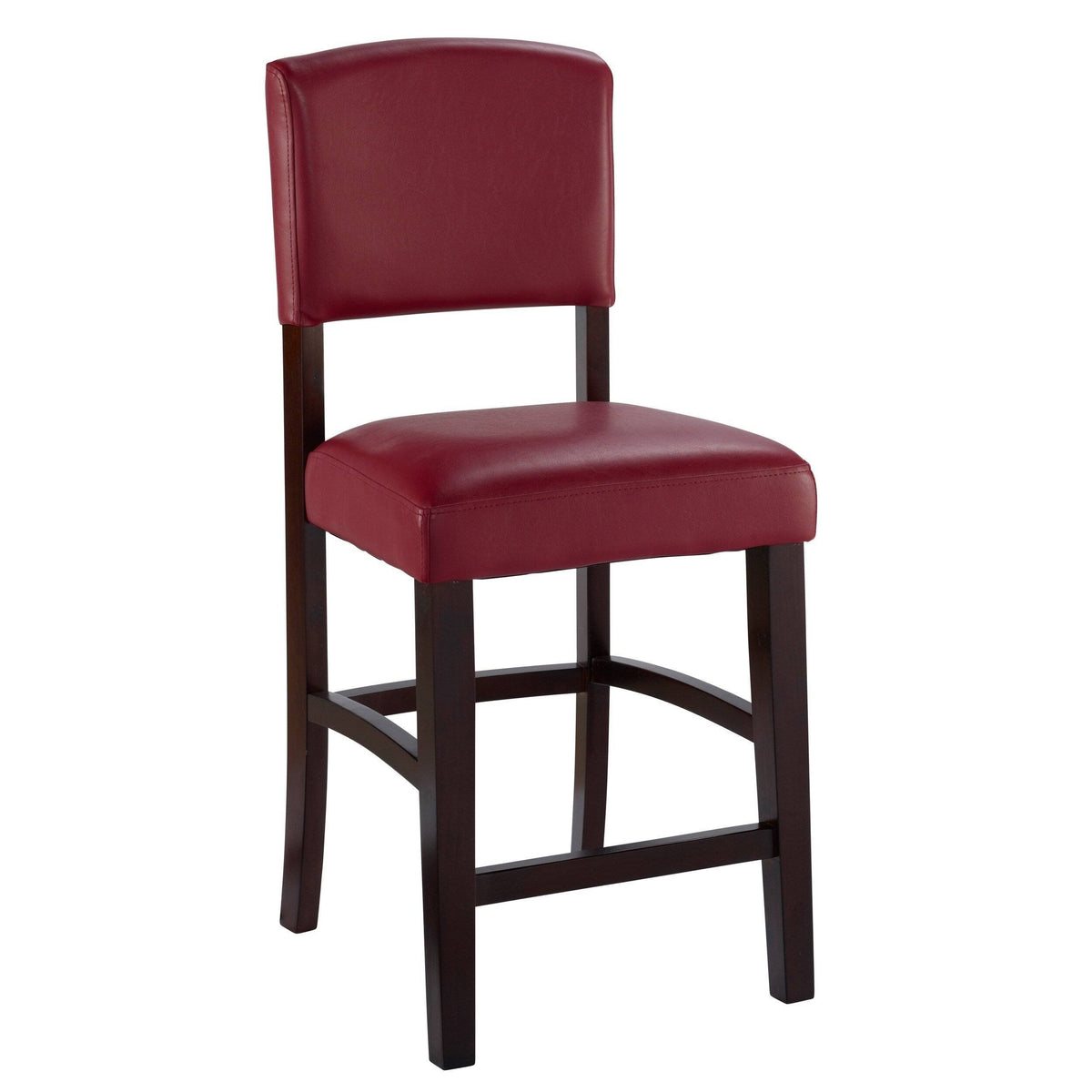 Dark Red Vinyl Counter Stool N43432