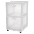 White 2-Drawer Storage Cart U383