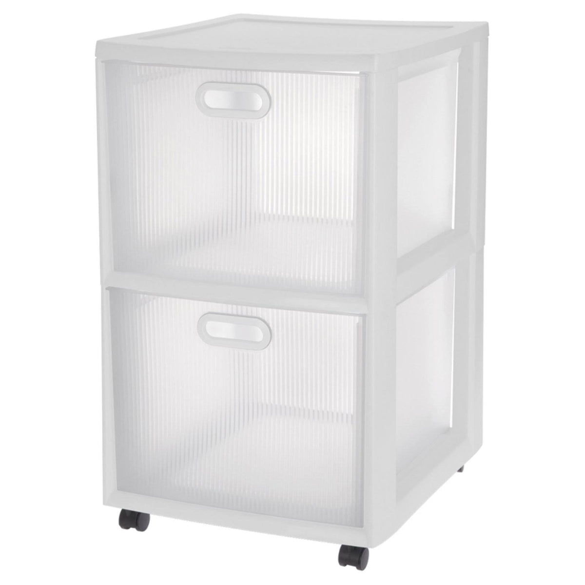 White 2-Drawer Storage Cart U383