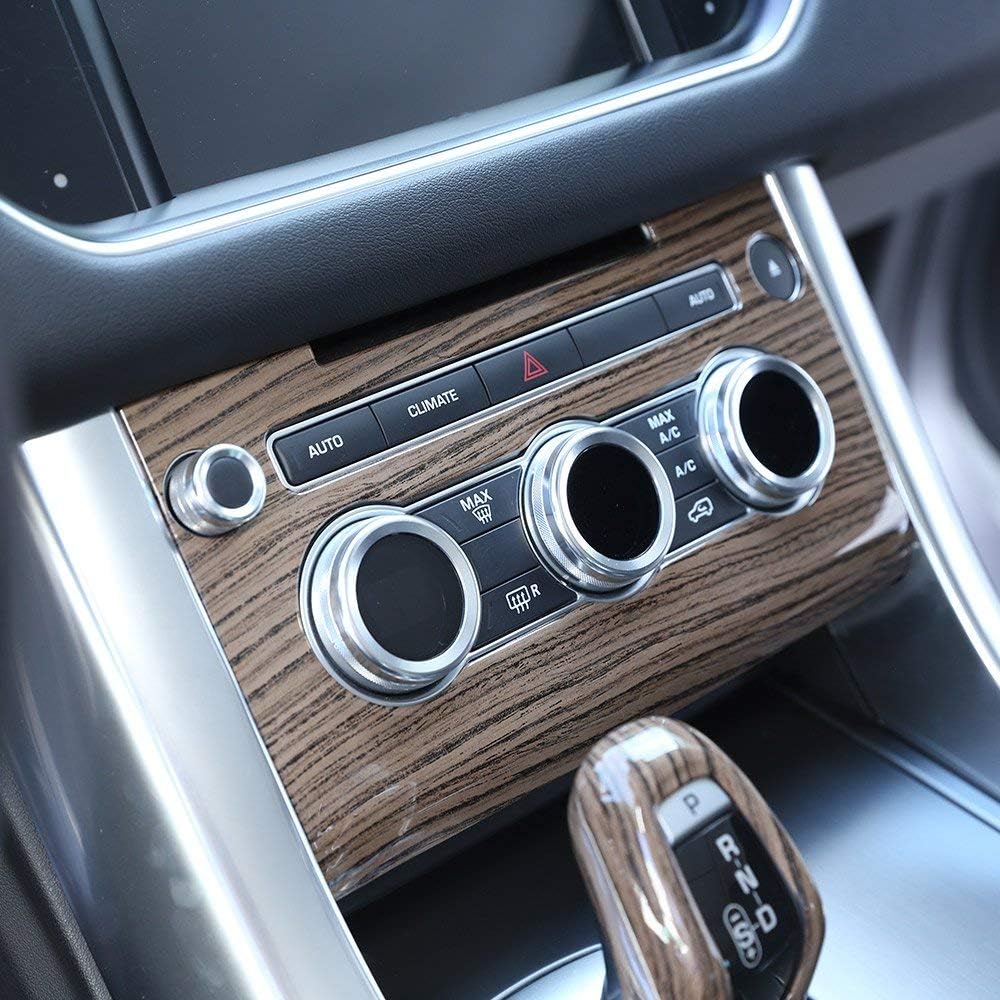 ABS Plastic Central Console A/C Volume Control Panel Cover Trim Pack of 2 I855