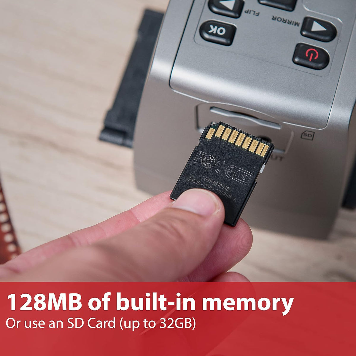 22MP Film Scanner with 2.4 Screen and 128MB Memory N7481