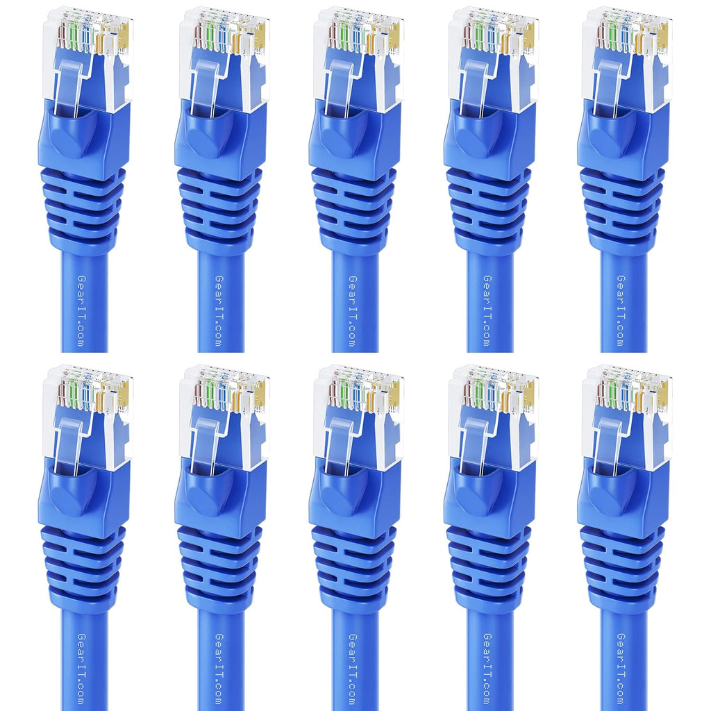 Cat 6 Ethernet Cable 6 ft 10-Pack Black U778