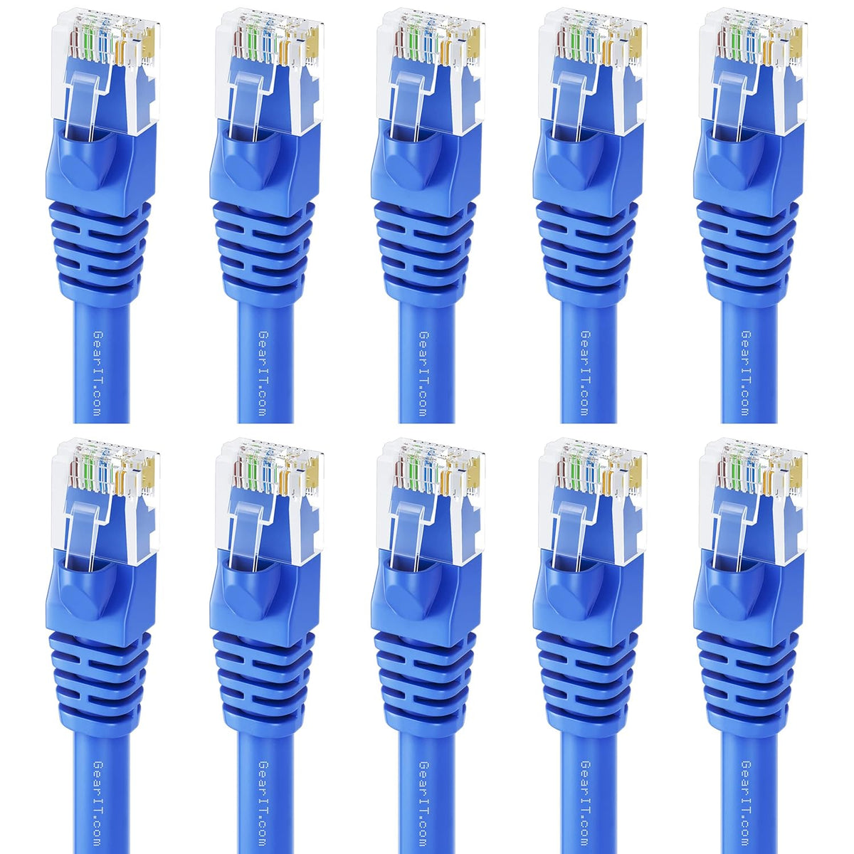 Cat 6 Ethernet Cable 6 ft 10-Pack Black U778