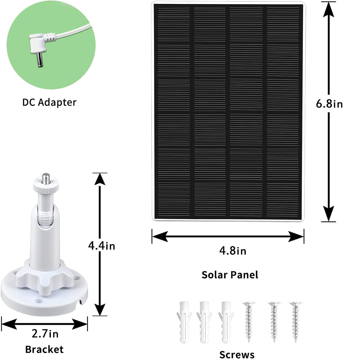 Solar Panel Charger 5V 3.5W 2-Pack X3331