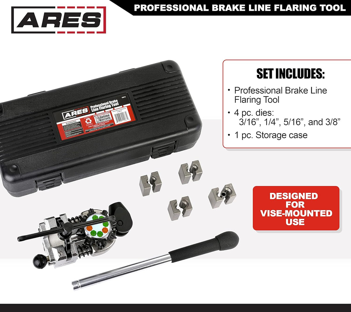 Brake Line Flaring Tool with Storage Case G248