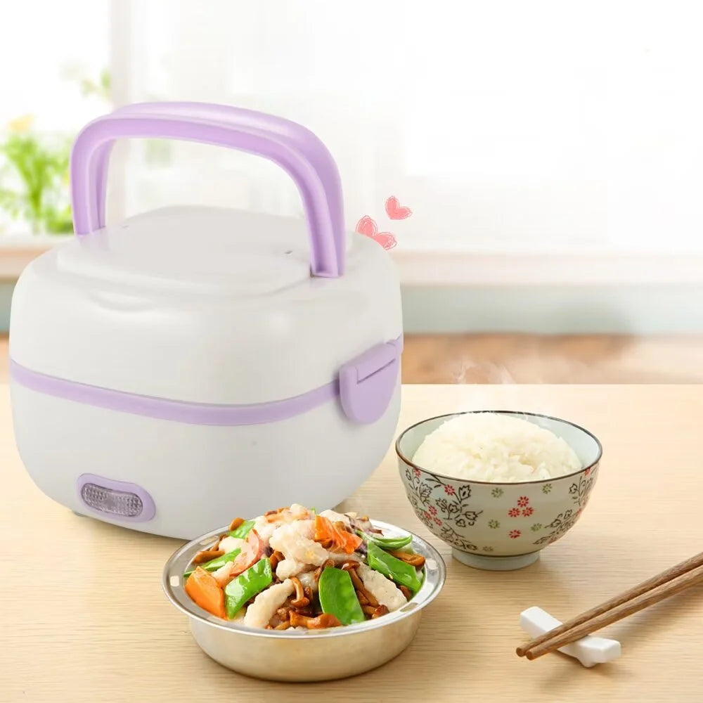 Portable Electric Lunch Box Food Heater 1L Stainless Steel G617
